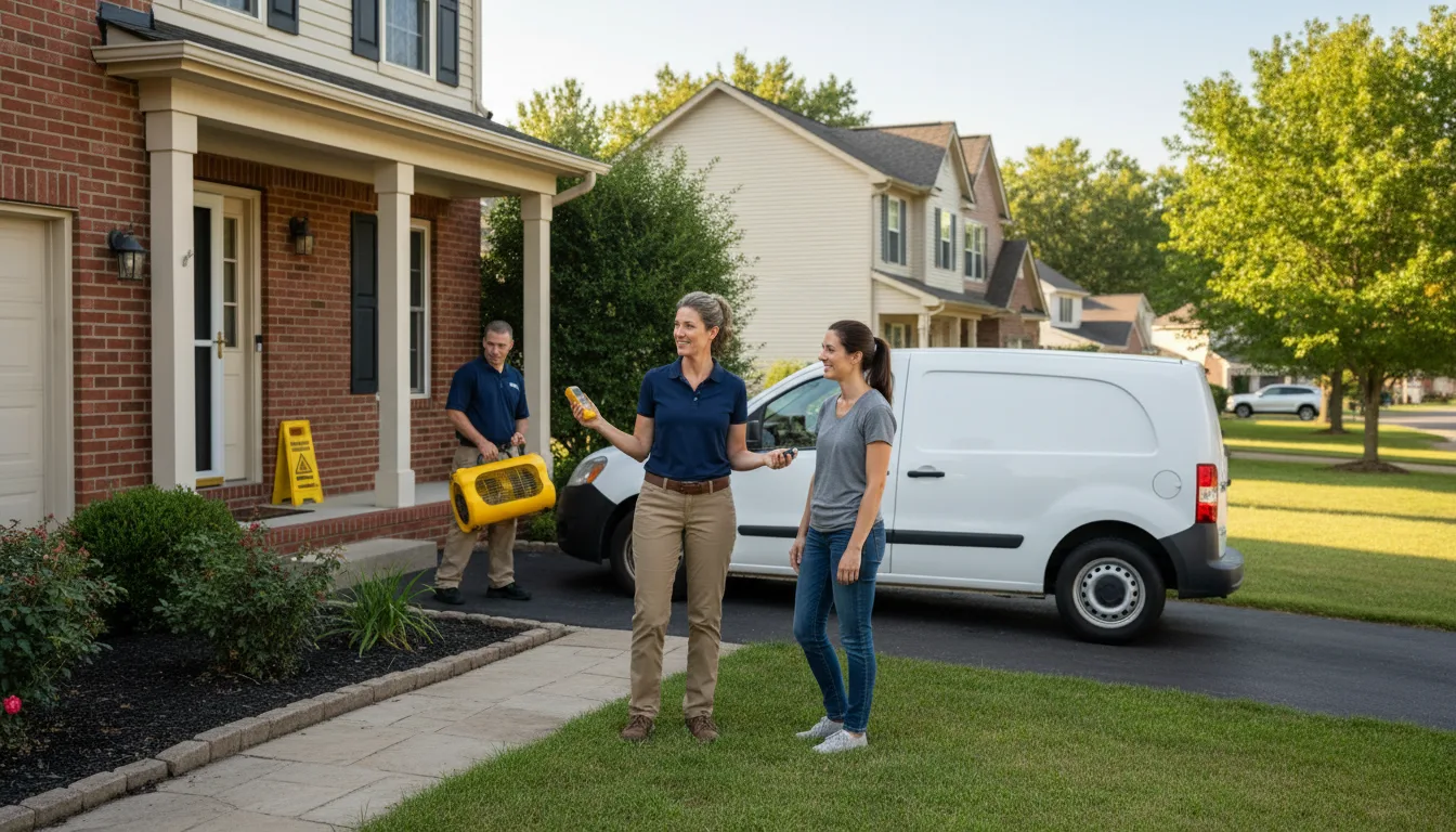 Residential water damage restoration in Molino, FL